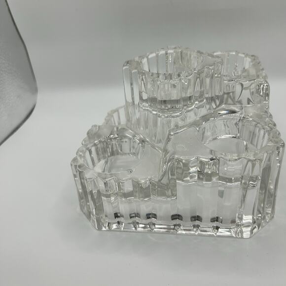 Partylite Crystal Castle Tealight Votive Candle Holder Retired P7170 W/ Box - Picture 5 of 13